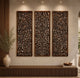 Botanical Serenade Carved Wooden Panel Set