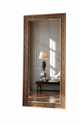 The "Olympus" Greek Key Carved Full-Length Mirror Frame