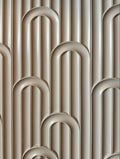 Art Deco Ribbed Arch 3D Relief Panels | Modern MDF Wall Cladding
